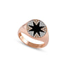 Black Magic Enamle Diamond Ring