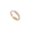 Diamond Rose Enamel Ring