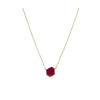 Natural Single Ruby Stone Necklace